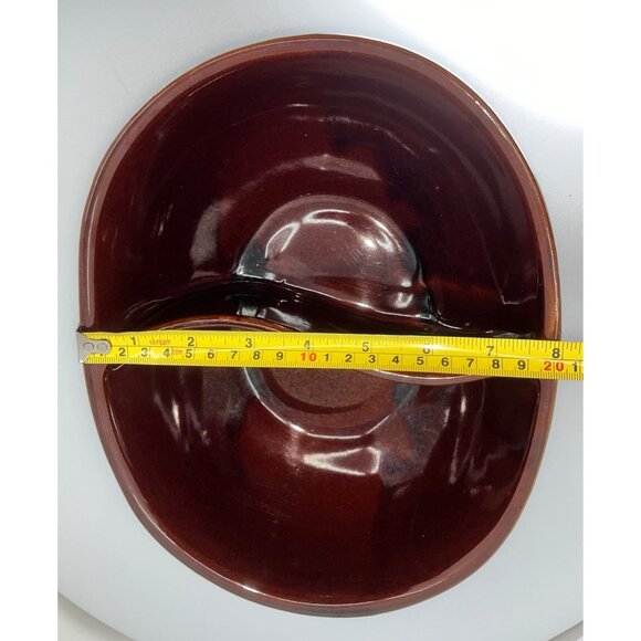 VTG MCM Divided Serving Mar-crest Stone-Proof Ovenware Made in USA Oven Safe - Picture 8 of 11